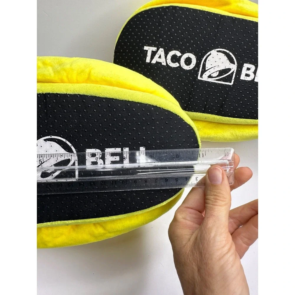 Taco Bell slippers Rare Plush Novelty Measure 11